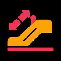 Horizontal Escalator Vector Icon