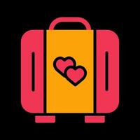 Lover Suitcase Vector Icon