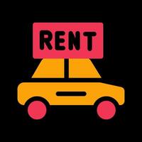 Rent a Car Vector Icon