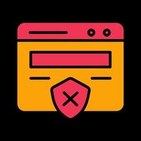 Unprotected Website Vector Icon