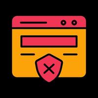 Unprotected Website Vector Icon