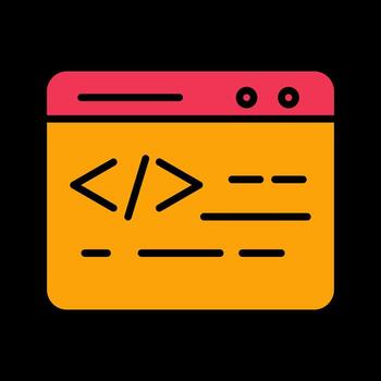 Web Coding Vector Icon