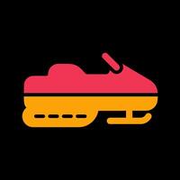 Snowmobile Vector Icon