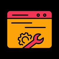 Web Maintenance Vector Icon