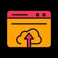 Upload Web Vector Icon