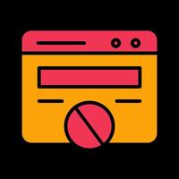 Block Website Vector Icon
