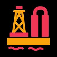 Oil Platform Vector Icon