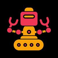 industrial robot yo vector icono