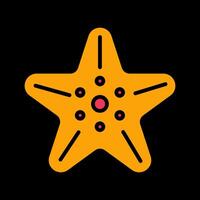 icono de vector de estrella de mar