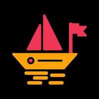 Small Boat Vector Icon