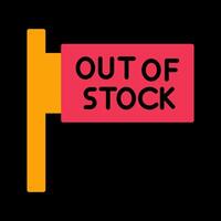 Out of Stock Vector Icon