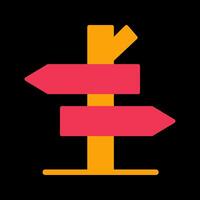 Road Sign Vector Icon