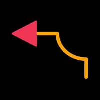 Arrow Pointing Left Vector Icon