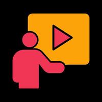 Video Lesson Vector Icon