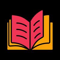 Open Book Vector Icon