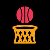 icono de vector de baloncesto