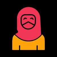 Woman with Niqab Vector Icon