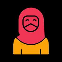 Woman with Niqab Vector Icon