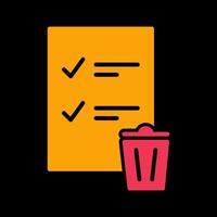 Trash List Vector Icon