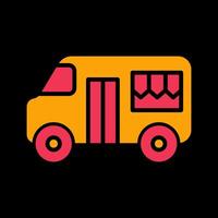 Fast Food Truck Vector Icon