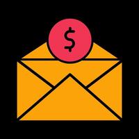 Mail Coin Vector Icon