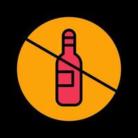 No Drinking Vector Icon