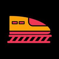 icono de vector de tren