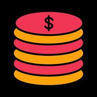 Stack of Coins Vector Icon
