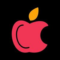 manzana logo vector icono