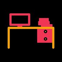 Study Desk II Vector Icon