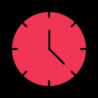 icono de vector de reloj