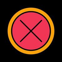 Do Not Cross Vector Icon