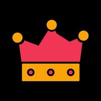 icono de vector de corona de rey