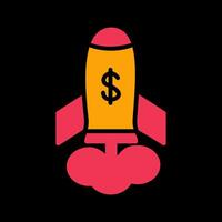 Marketing Rocket Vector Icon