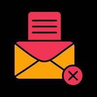 Rejection Of A Letter Vector Icon