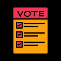 Ballot Paper Vector Icon