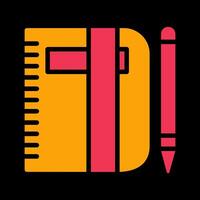 Pencil and Book Vector Icon