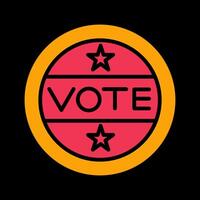 Vote Sticker Vector Icon