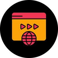 icono de vector de marketing de video