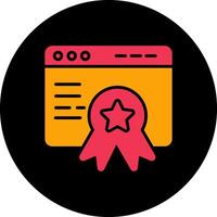 Web Award Vector Icon