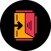 Exit Sign Vector Icon