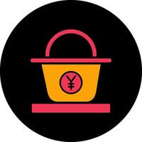 Yen Basket Vector Icon