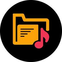 Music Folder Vector Icon