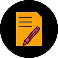 Document Edit Vector Icon