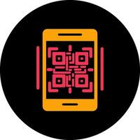 icono de vector de código qr