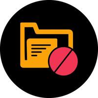 Block Folder Vector Icon
