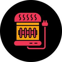 Electric Heater Vector Icon