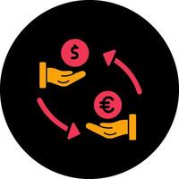 Dollar to Euro Vector Icon