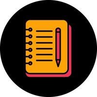 Notebook And Pen Vector Icon