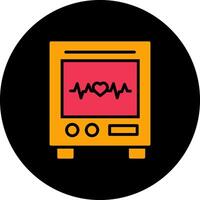 Heart Rate Machine Vector Icon